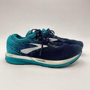 Brooks Teal & Blue Ricochet Womens Running Shoes, Size 8.5 Lightweight Performan